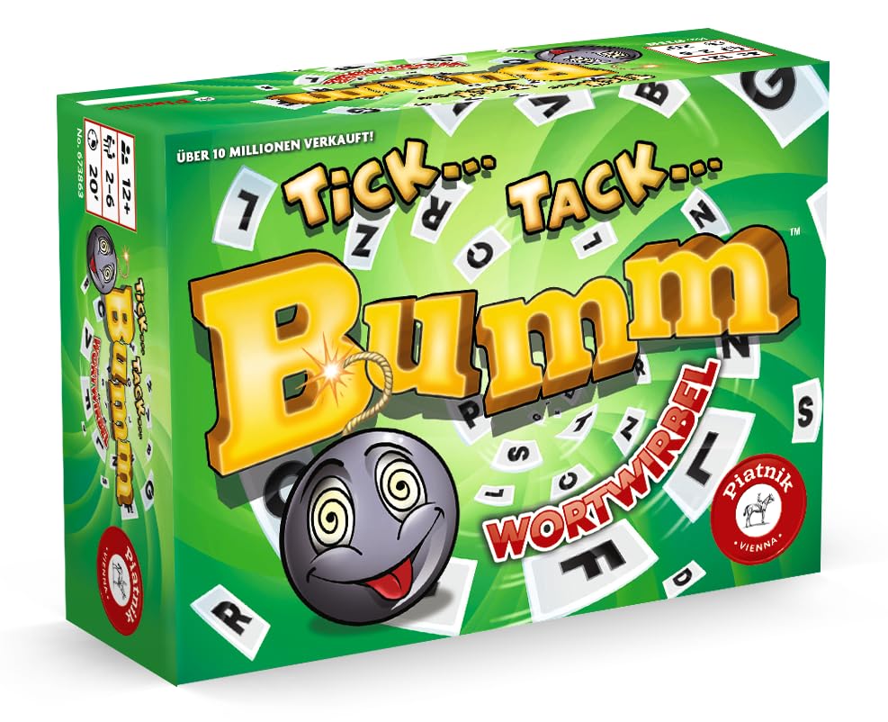 Piatnik Tick Tack Bumm Wortwirbel - Un cracher de Fiesta con Mecanismo de Juego Innovador