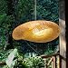 Lustre Suspendu Bambou Rotin Vintage 30cm - Lampe Plafonnier Naturel E27 Restaurant Chambre