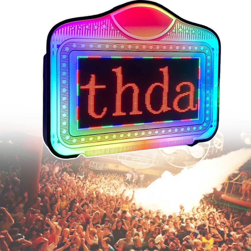 LYDZUSDP Night Club Signs Custom VIP Board LED Message Board,Remote Control,Bottle Service Signs for Night Club,Bar and More