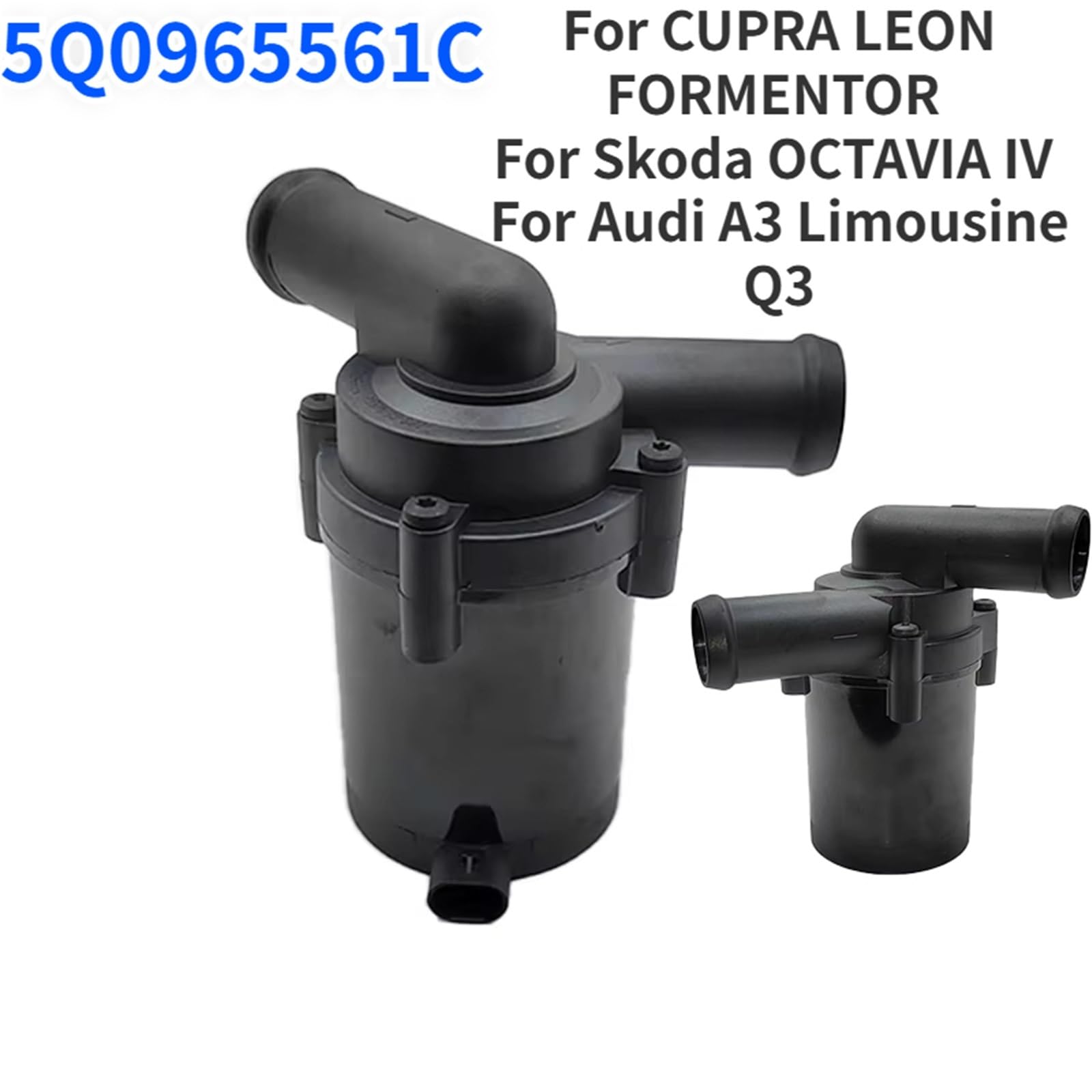 Pompa Wodna Pasuje do CUPRA LEON, pasuje Skody, Audi A3, limuzyny Q3, elektryczna pompa wodna pomocnicza 12 V 5Q0965561E 5Q0965561C