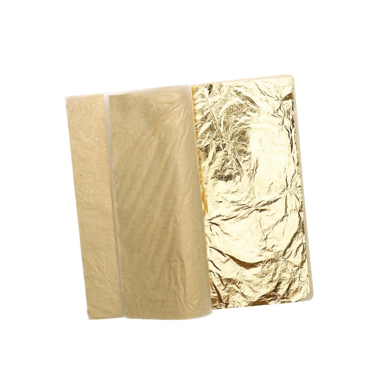 Beatifufu Gold Flakes for Painting 100 Sheets of Sheets 5.5 Inch for Art and Craft Projects