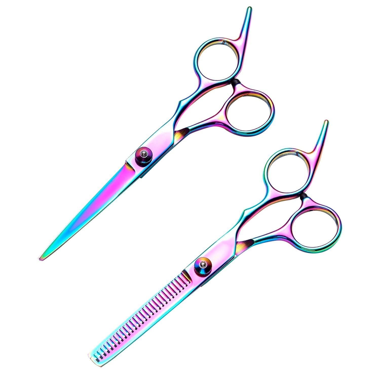 Forbici Da Parrucchiere 2 Pezzi, Strumenti Per Parrucchieri, Accessori Per Taglio Di Capelli, Forbici In Acciaio Inossidabile, Strumenti Per Riparare I Capelli, Forbici Durevoli