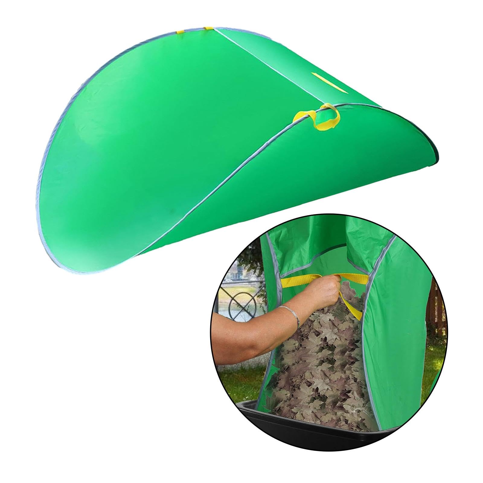 Juego de 3 bolsas de recogida de hojas para césped, jardín, cargador de hojas para jardín, recoger hojas y piscina