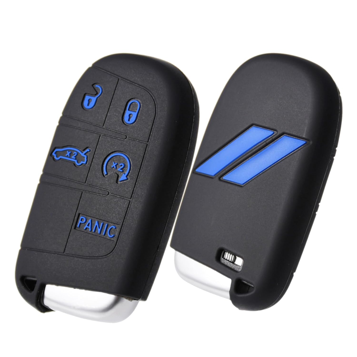 Slash Silicone Key Fob Cover Case Protector for Dodge Charger Challenger SRT Hornet R T Dart Durango Journey