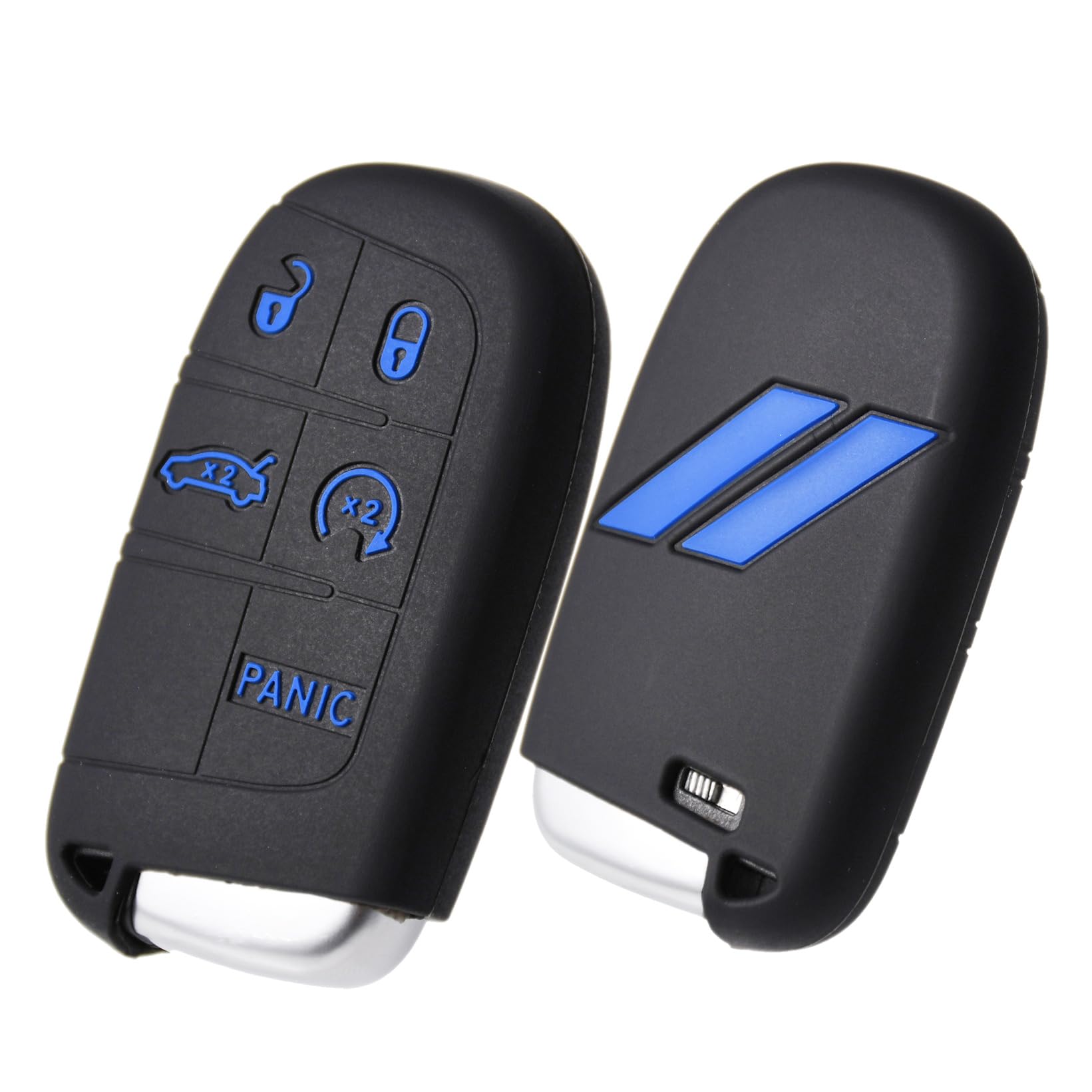 Slash Silicone Key Fob Cover Case Protector for Dodge Charger Challenger SRT Hornet R T Dart Durango Journey