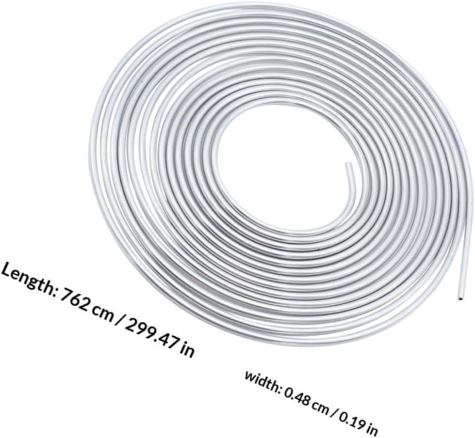 Vehicle Brake Line Coil 3/16 Inch Od Steel Brake Tubing 25ft Replacement Repair
