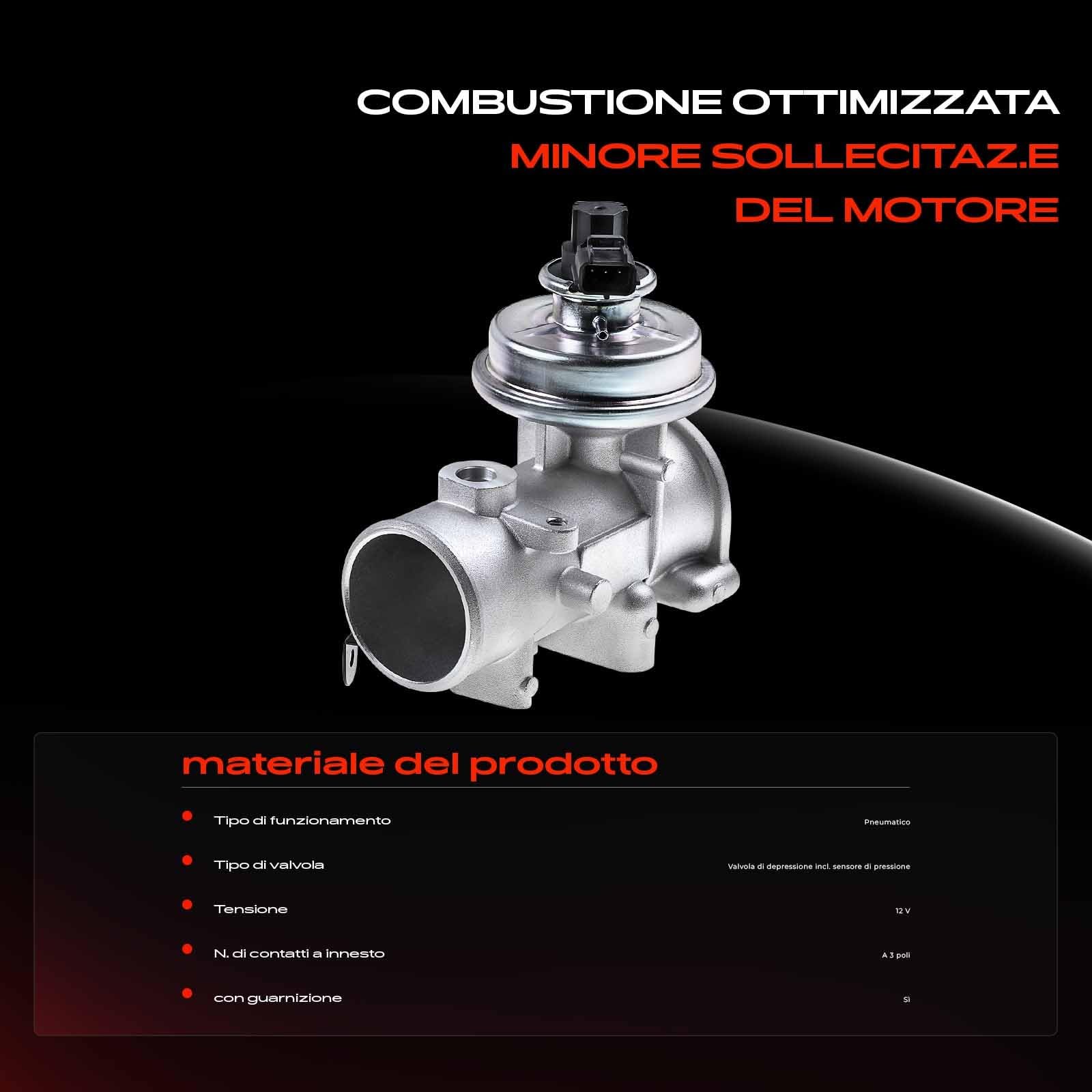 Frankberg Valvola EGR (valvola di ricircolo dei gas di scarico) 555304 | Compatibile con: Transit Box FA, Pianale/telaio Transit FM FN, Autobus di linea FB FC FD FS FZ