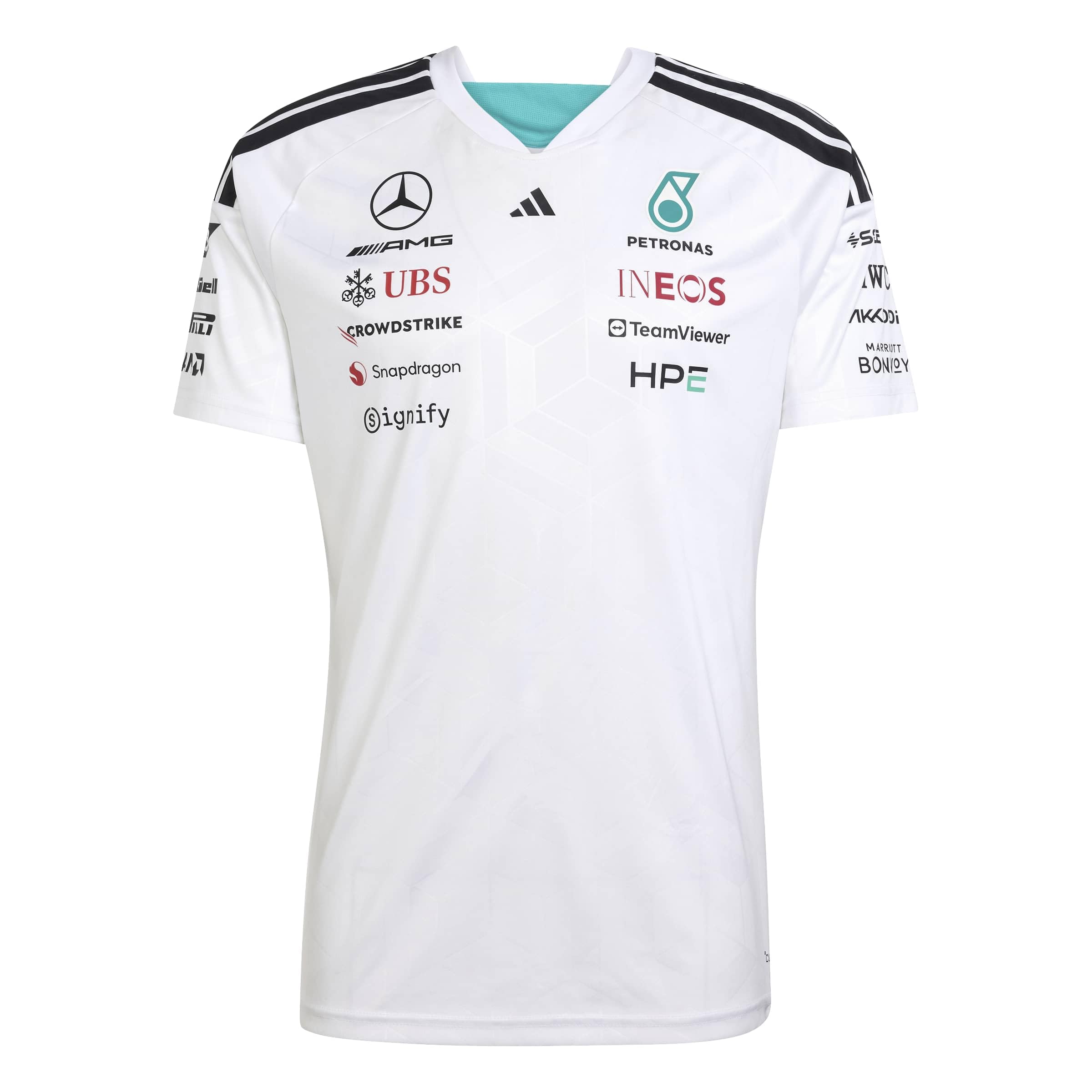 Adidas Herren Mercedes - Amg Petronas Formula 1 Team Driver Jersey Short Sleeves