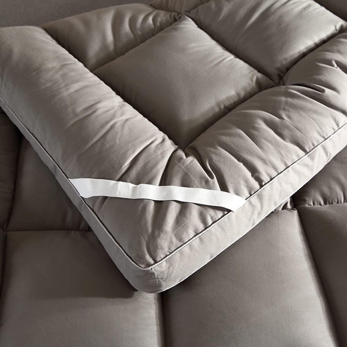 Twin Mattress Pad Extra Thick Mattress Topper Extra Soft Mattress Pad Cover Pillow Top Matress Topper with Anchor Bands Quilted Fitted Mattress Protector(120x200cm)