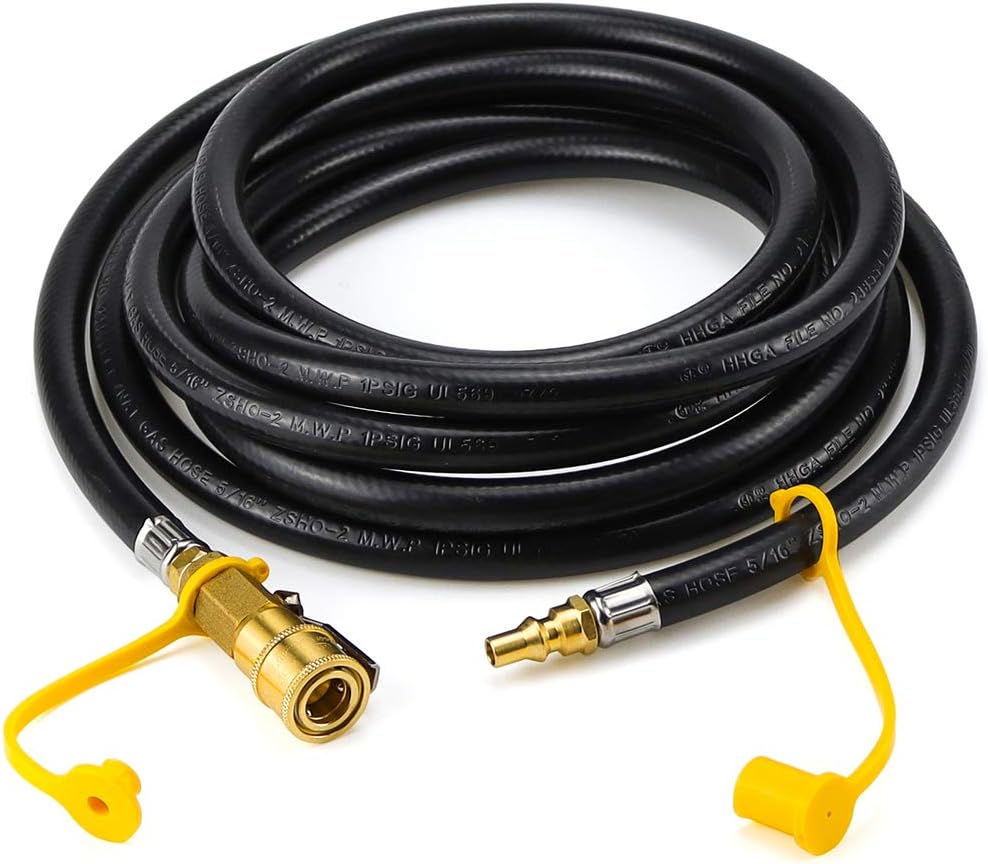 12FT Quick Connect Propane Hose for RV to Grill Quick