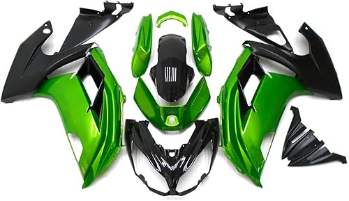 WYNMOTO Carenados completos de plástico para Kawasaki ER-6FNinja 650r 2012 2013 2014 2015 2016 NINJA 650 ABS Molde de inyección de motocicleta verde