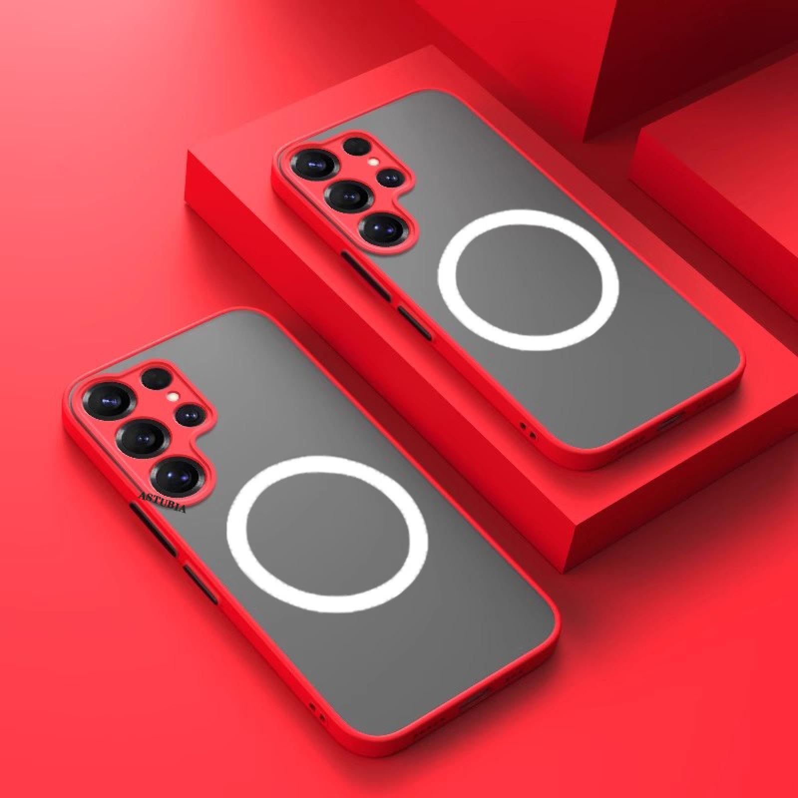 Funda magnética mate S22 con trasera antideslizante libre de huellas 8