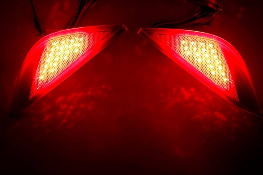 LEDリフレクター 専用品2512 12V用/テールランプ連動LEDリフレクター・反射板/純正赤色カバー