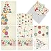 M5017 Happy Holidays: 10 Assorted Christmas Note Cards Featuring Modern Takes On Traditional Seasonal Symbols, w/White Envelopes.