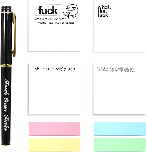 Divertida nota adhesiva, What The F*ck, por el amor de F*ck, bloc de notas para adultos con pestañas de índice adhesivas, divertidas notas