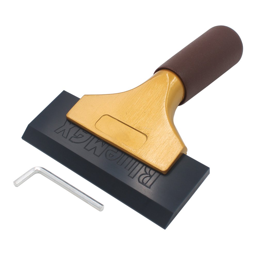 EEFUN All purposed Silicone Rubber Squeegee for Car vinyl wrapping, window tint film installation, car decal tool. Car window snow/ice cleaning, home glass/mirror/window cleaning