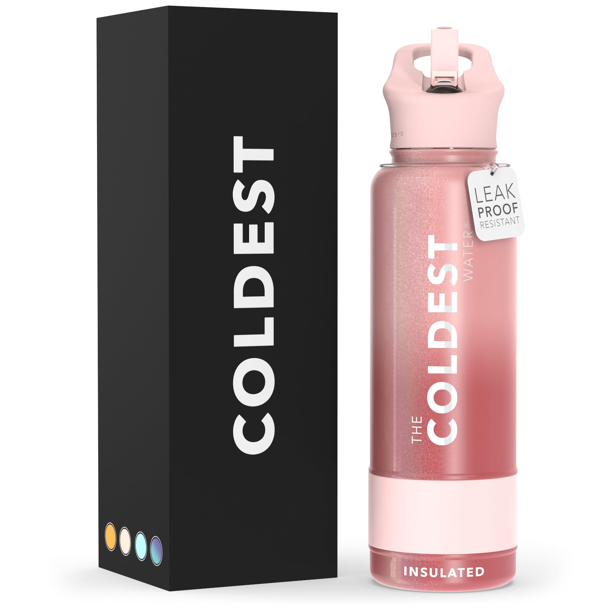 The Coldest  ウォーターボトル  ピンク ☆ 楽天市場】【 全米大ヒット スポーツボトル 水筒 】最強 保冷 36