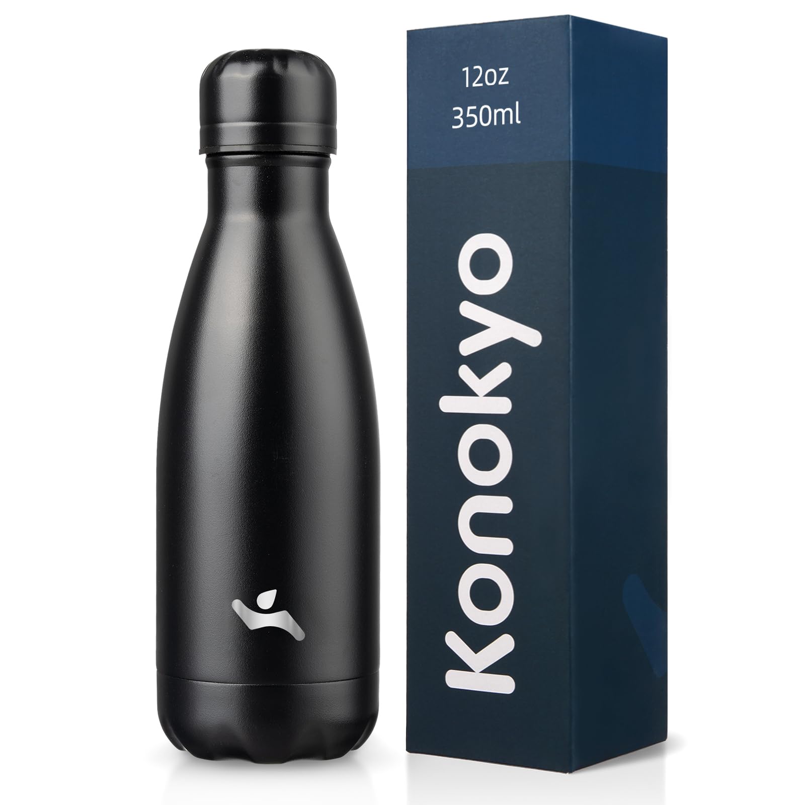 Konokyo 10 oz Tumbler with Handle and Straw, Insulated Travel Mug