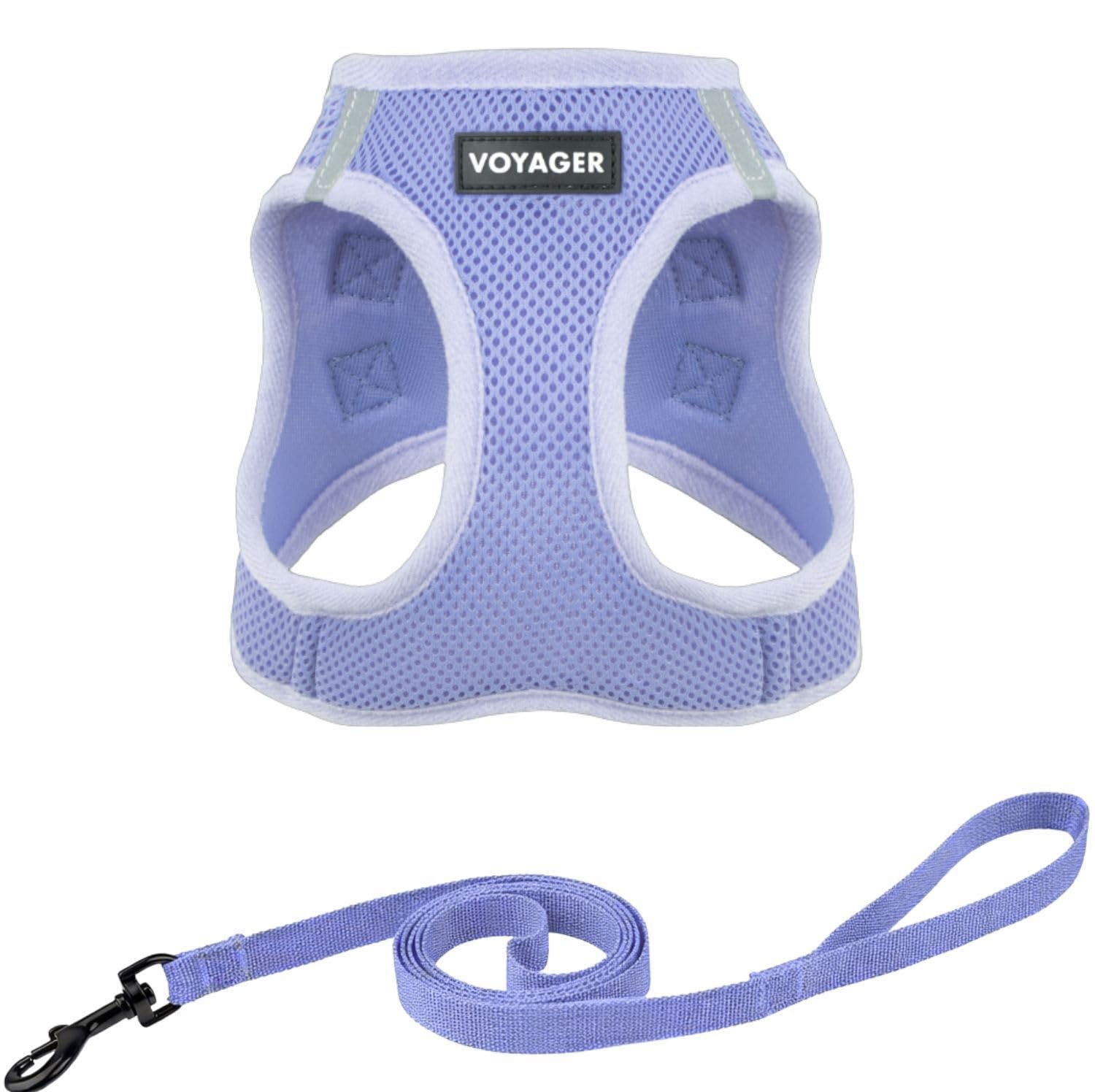 Best Pet Supplies Voyager Step-in – All Weather Resistant Mesh Harness for Pets, Adjustable Harness for Cats and Dogs, Lavender, Size XS