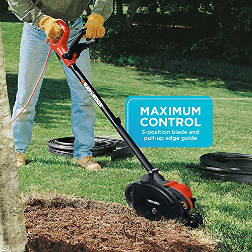 BLACK+DECKER Lawn Edger Trencher 2 in 1, 12 Amp 7.5 in. Electric Edger Lawn Tool for Landscaping and Trench Digger, 3 Height Settings, Corded (LE760FF) by BLACK+DECKER - Image 5