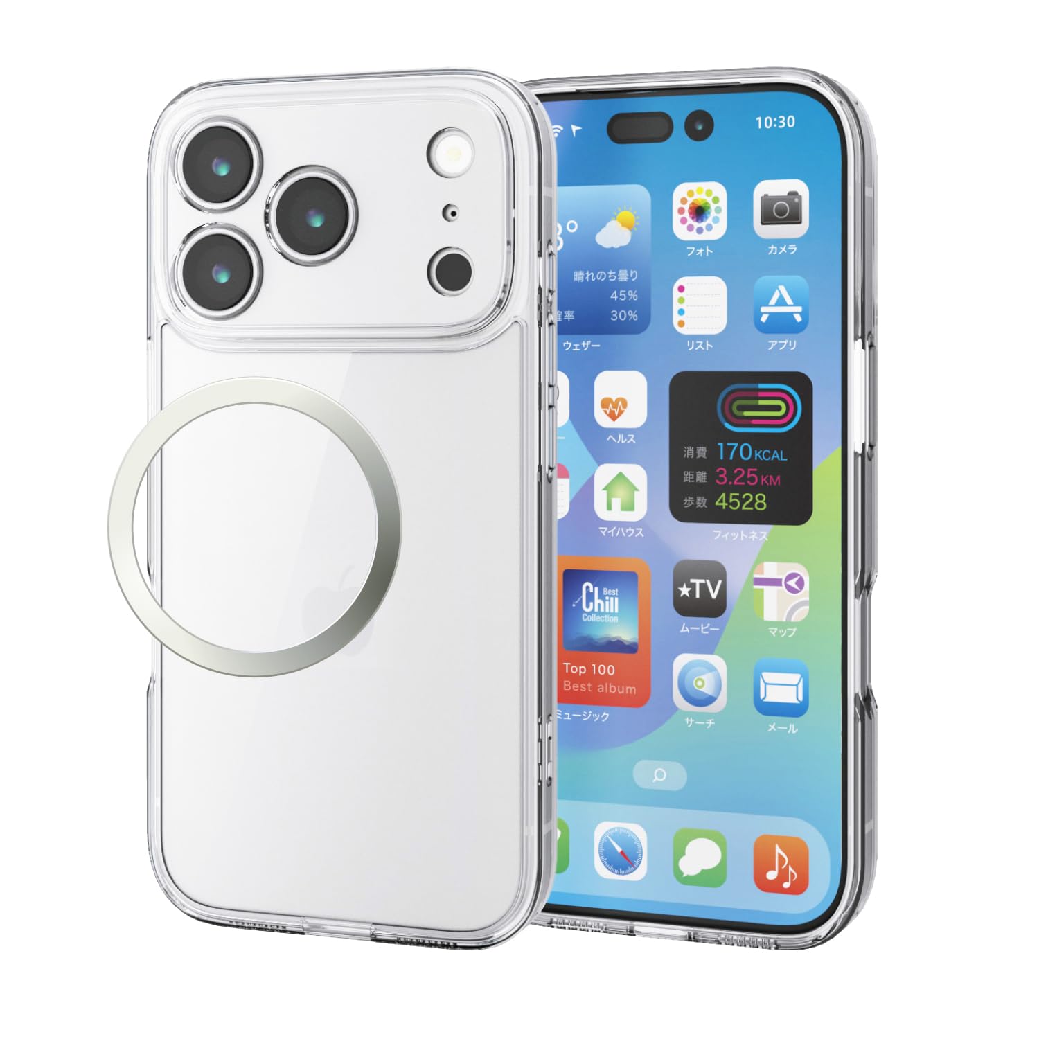 Amazon.co.jp: エレコム iPhone 17 Pro ケース カバー クリア