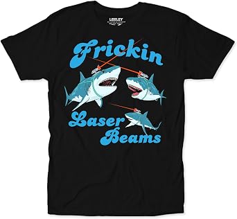 Austin Sharks with Laser Beams Funny 90s Comedy Powers Movie Unisex T-Shirt