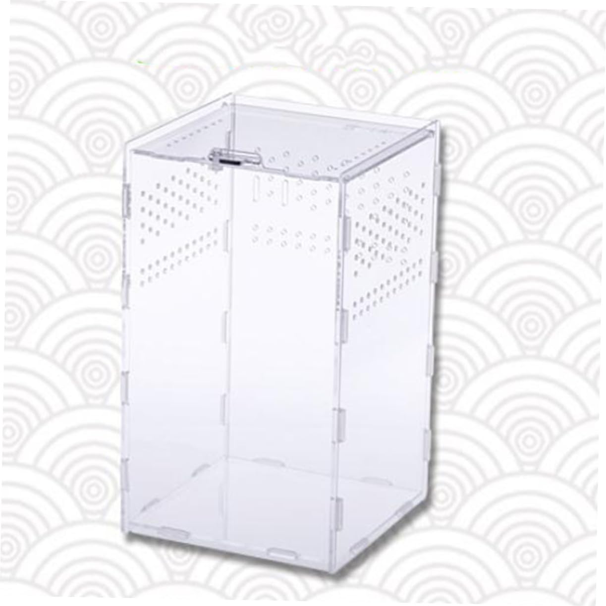 Toyvian Caja de Cría para Reptiles y Insectos de Acrílico Transparente Orificios Ventilados, Tapa Extraíble y Fácil Limpieza, Adecuado para Terrario Doméstico y Cría, Arañas o Isópodos