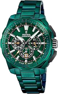 Festina Herrenuhr Analog aus Edelstahl 316l Grün F20730/1