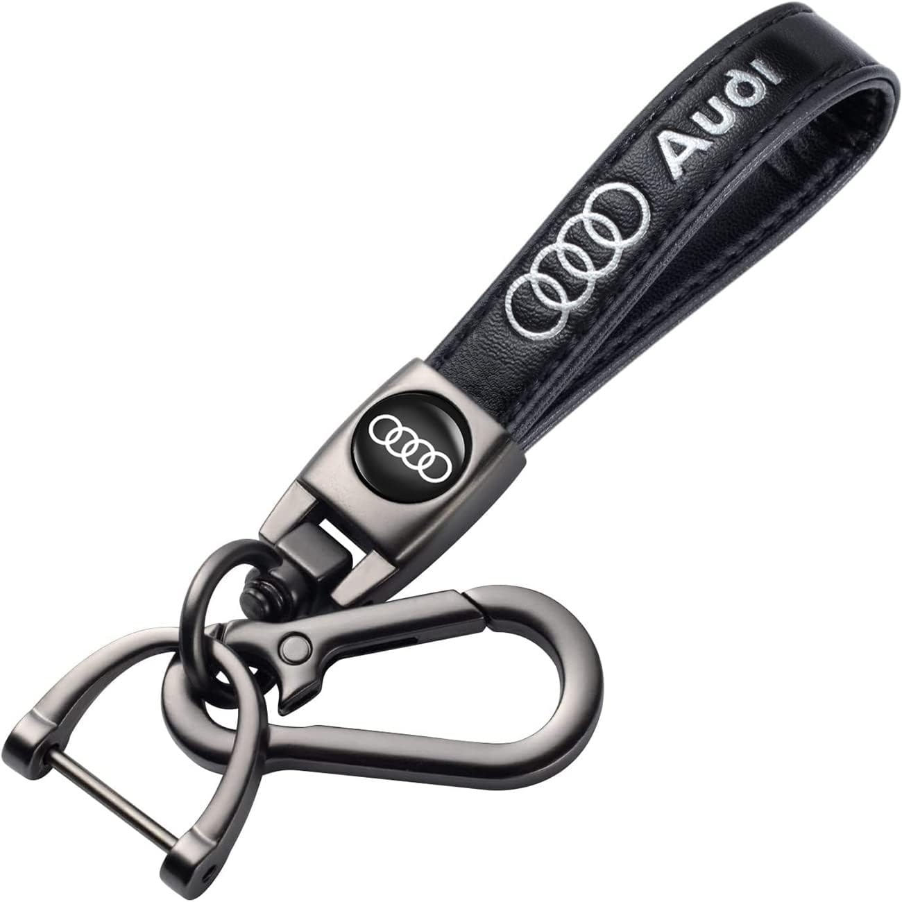 Genuine Leather Car Keychain Key Ring Accessories New