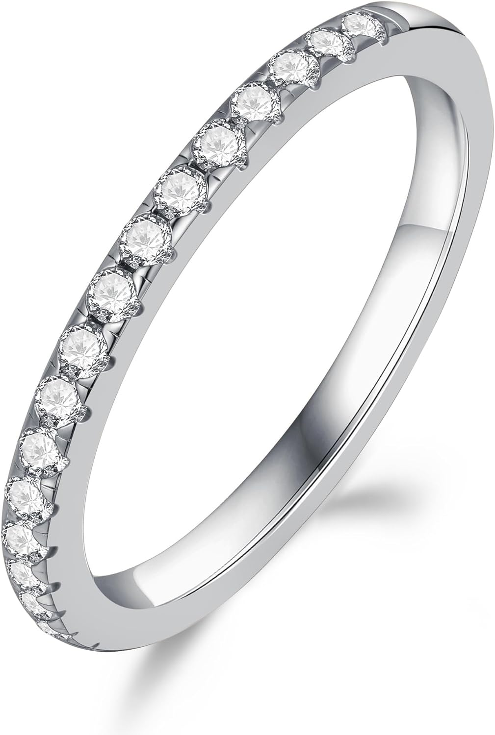 Turandoss Moissanite Wedding Bands for Women, 0.3ct D Color