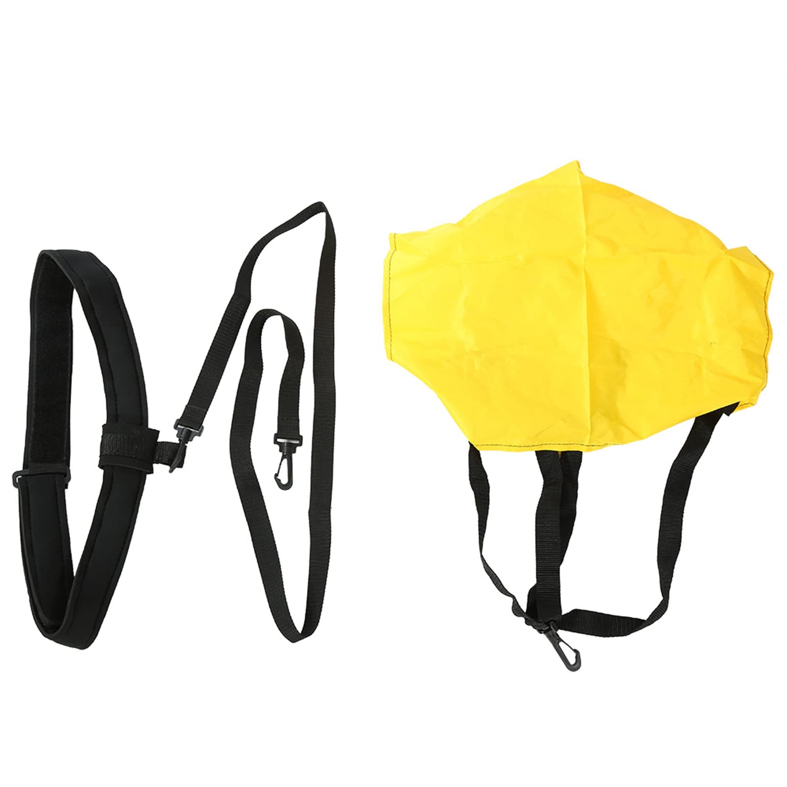 SPYMINNPOO Swimming Belt, Aquatic Swimming Belt Leash Drag Parachute with Mesh Pocket for Children