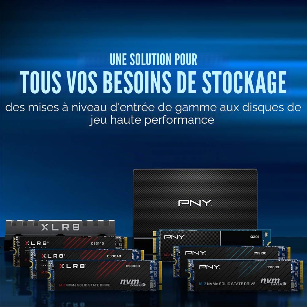 PNY CS2130 M.2 NVMe SSD Interne 1TB - jusqu'à 3500 MB/s