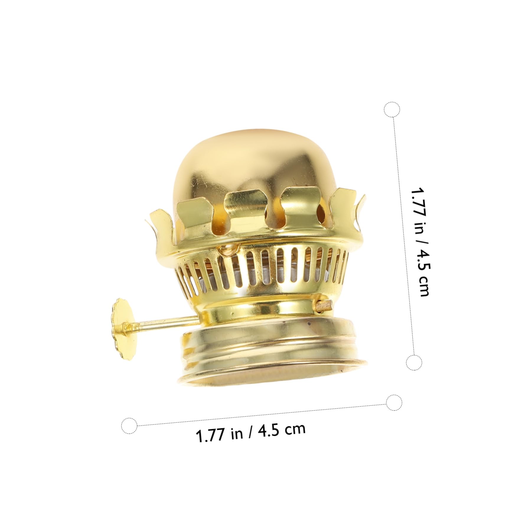 TOBBOMEY 4 Stück Kerosinlampen Ersatzteile - Zinklegierung Brenner Mit Docht