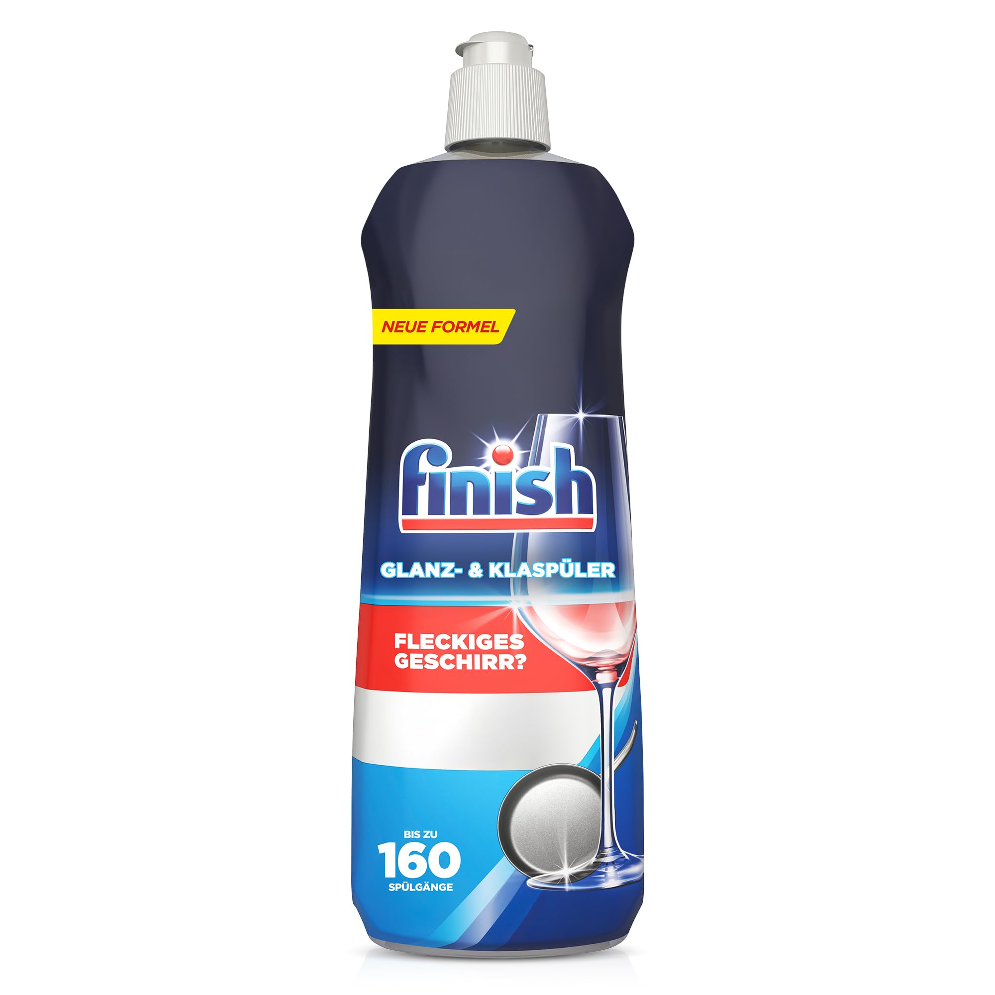 Finish Glanz- & Klarspüler – Für strahlendes und trockeneres Geschirr ohne Wasserflecken – Megapack mit 800 ml