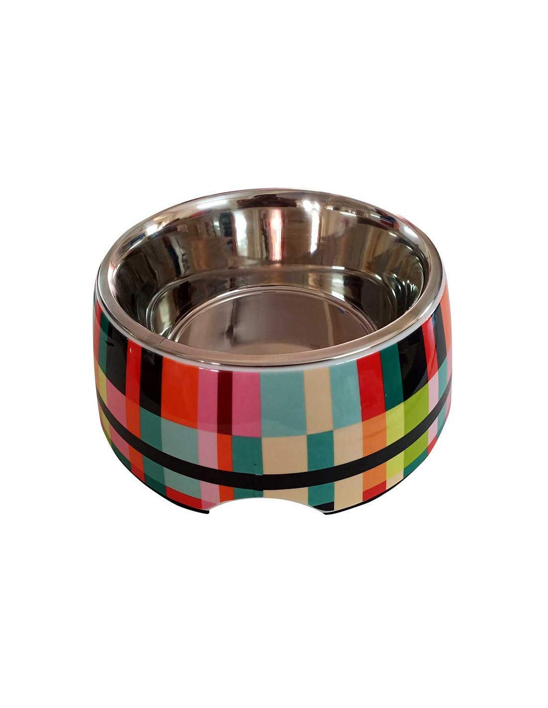 Furry Tail Thrice Puppy Printed Stainless Steel Pet Food and Water Bowl in Round Melamine with Non-Skid Rubber Bottom (800Ml, Design - 03) (B0BW46HNRW) Amazon Price History, Amazon Price Tracker