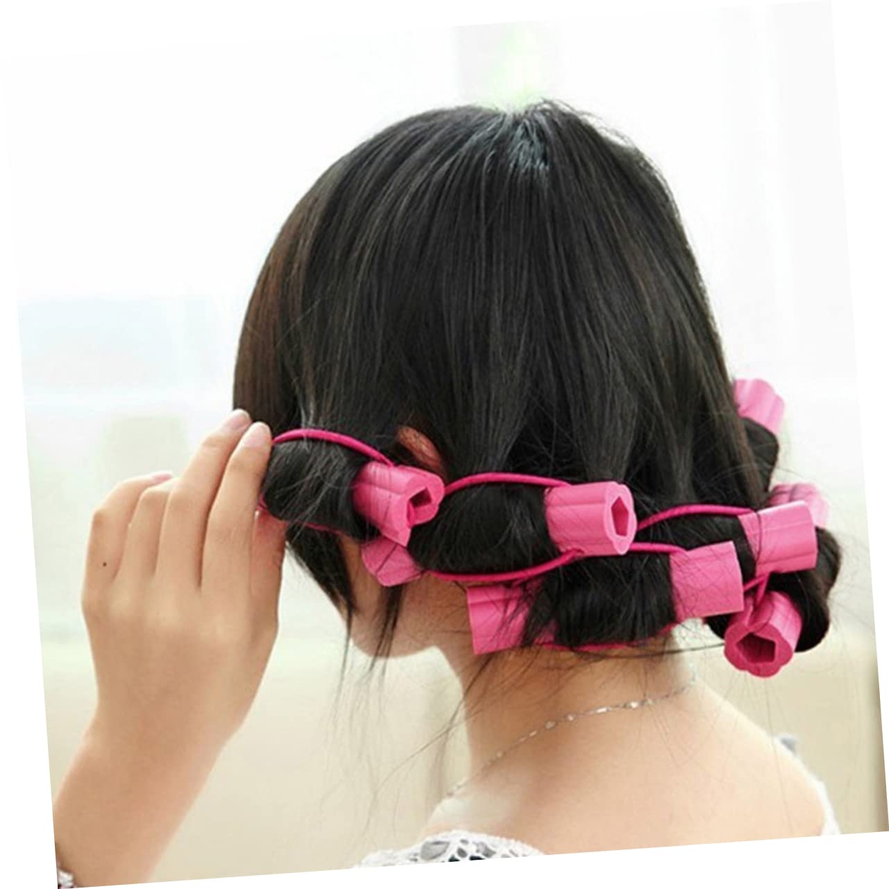 WOFASHPURET 2Bags Fashion Sponge Roller Hair Curling Stick Creative Heatless Curlers for Women Lightweight Hair Styling Tool Random Colors