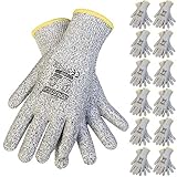 JORESTECH Knit Work Gloves PPE Multi-Use Hand Protection Pack of 12 (Large) GS-03