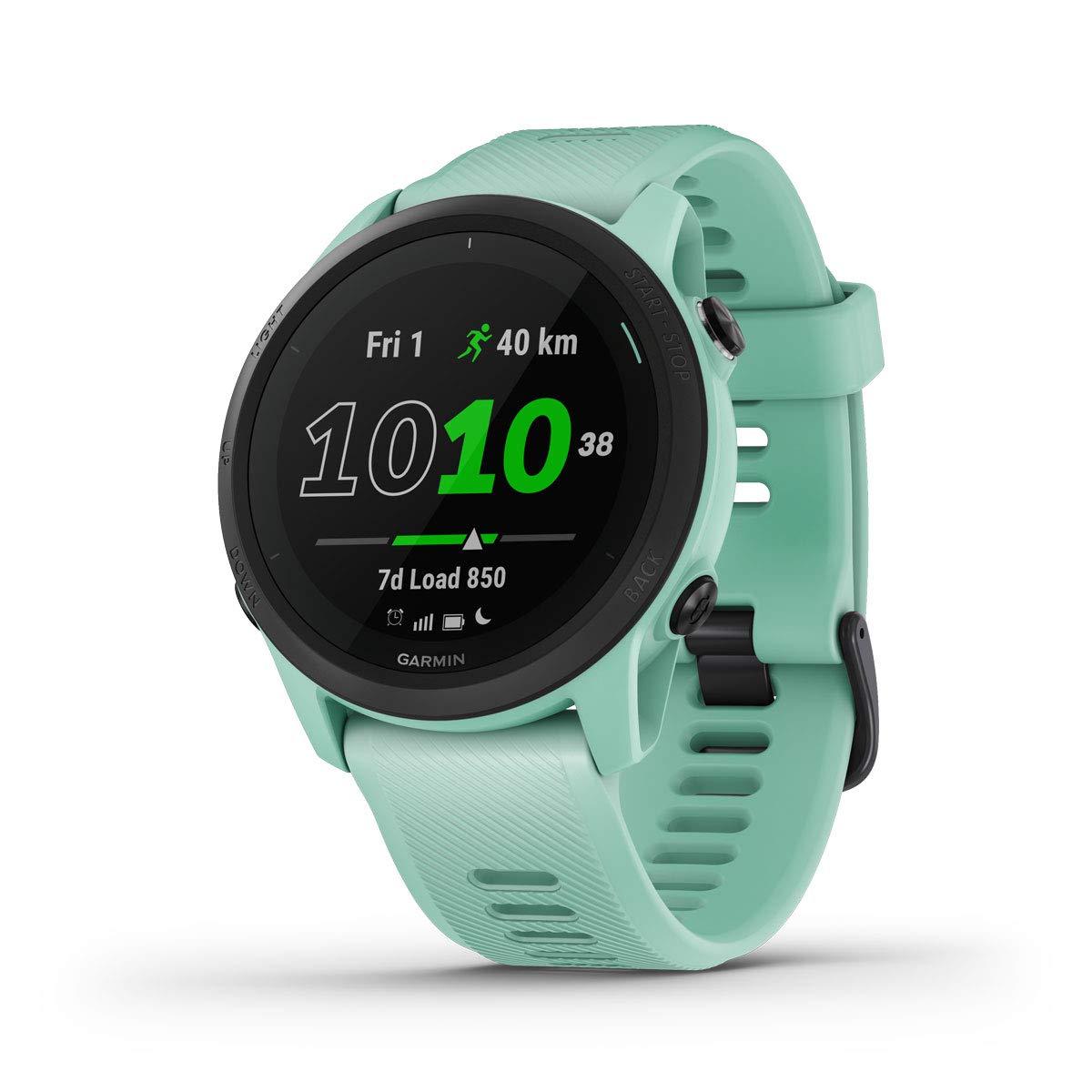 Garmin Forerunner 745, GPS per la corsa, Display MIP da 1,2", Distanza, Passo, Cardio, HRV, VO2max, Piani gratuiti per 5K, 10K e mezza, Musica, GarminPay, Notifiche (Neo Tropic)