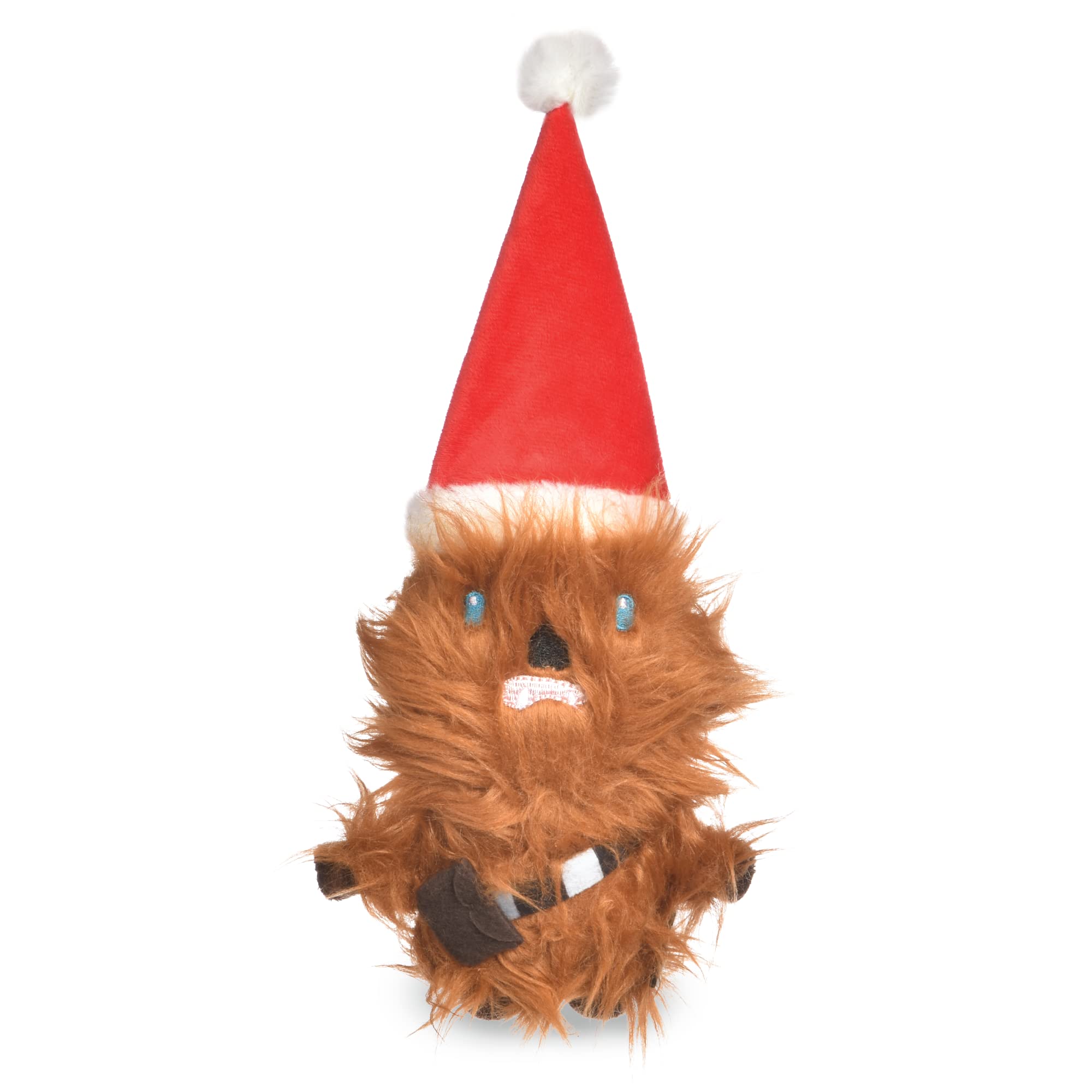 Star Wars Hundespielzeug Chewbacca Hundespielzeug für den Urlaub,Santa Chewbacca Quietschendes Hundespielzeug Kauspielzeug,Urlaub Hundespielzeug Star Wars Plüschtiere,15.2 cm kleines Hundespielzeug