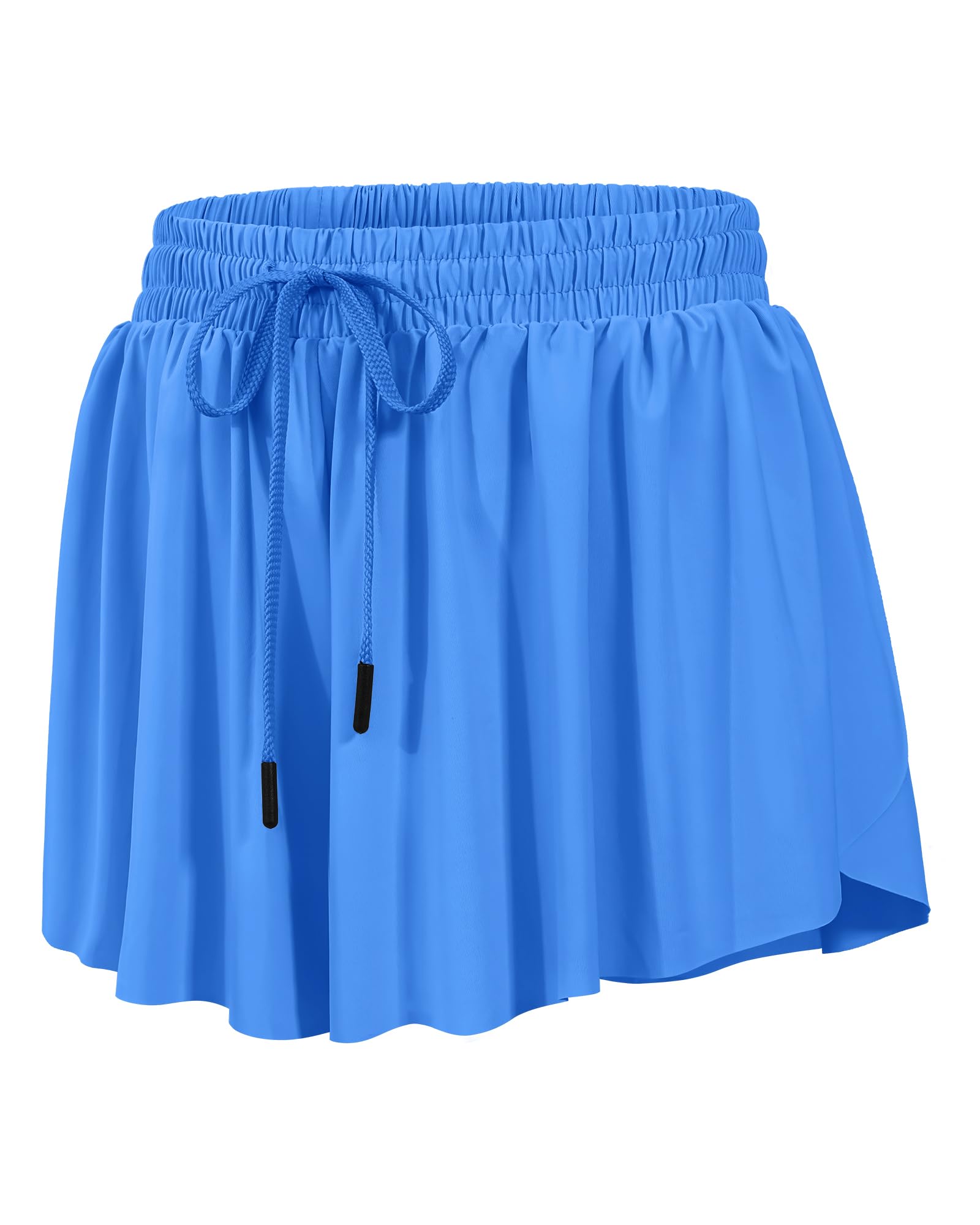 HASMES Girls Butterfly Shorts Flowy Athletic Shorts for Dance Cheer 5-14Y