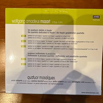 Amazon.co.jp: モザイク四重奏団 モーツァルト弦楽四重奏曲第14