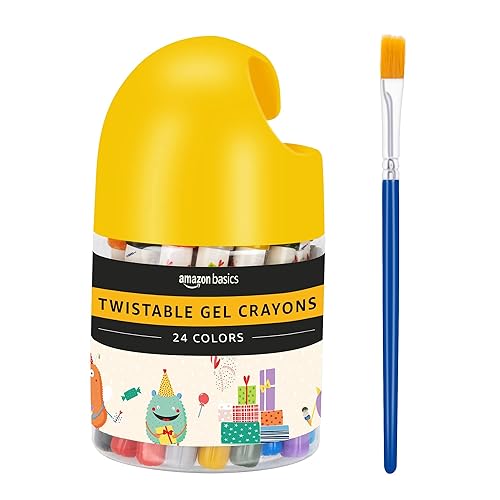 Tienda Basics Crayones de gel giratorios, lavables, 12 colores