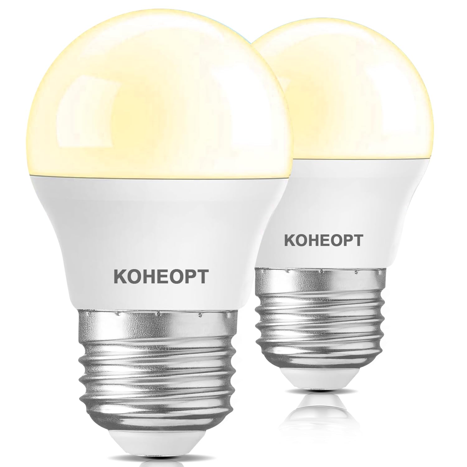 A15 LED Refrigerator Light Bulb 5W 2 Pack 40 Watt Equivalent E26 Standard Base Non-Dimmable 120V 600LM Fridge