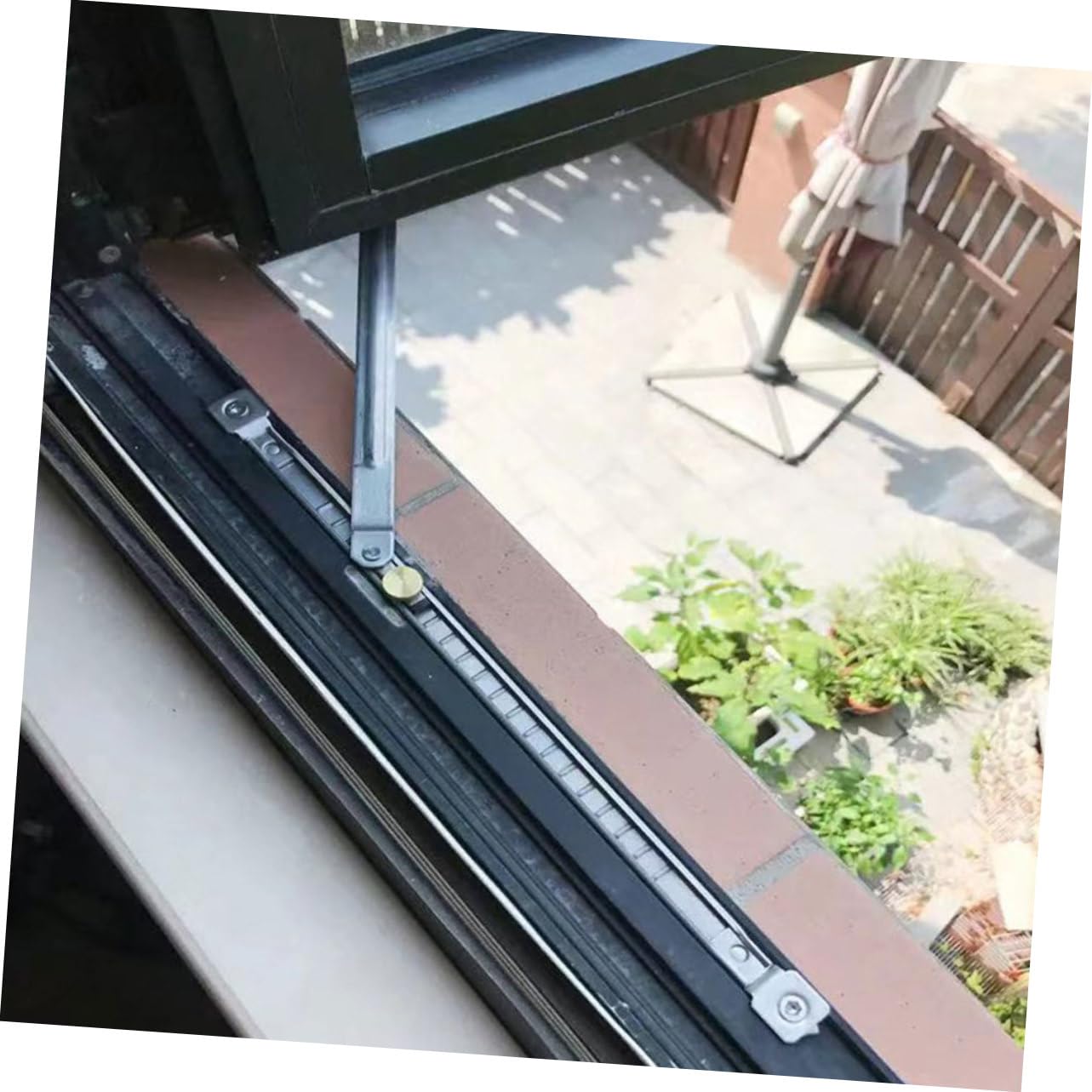 Tofficu 5 Stück Fensterstopper Ohne Stanzen Windstütze Schlüssel Babytür Teleskopstange Fensterstrebe Möbel Wandanker Fensterstangen Fensterschnappbegrenzer Fensterstopper