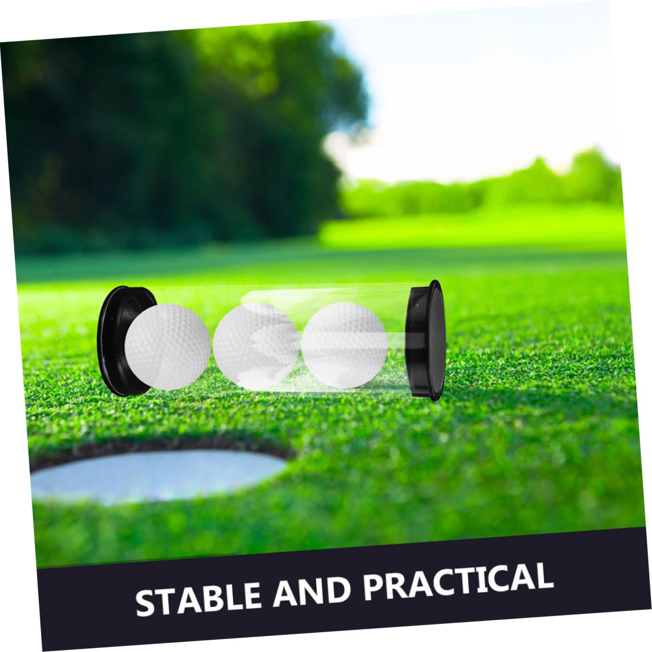 BESTonZON Contenitore Trasparente per Palline da Golf in PVC 2 Pz