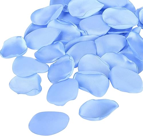 Queenbox 300 piezas de pétalos de rosa de seda sintética para manualidades, confeti floral, centros de mesa para fiestas románticas, bodas, cestas