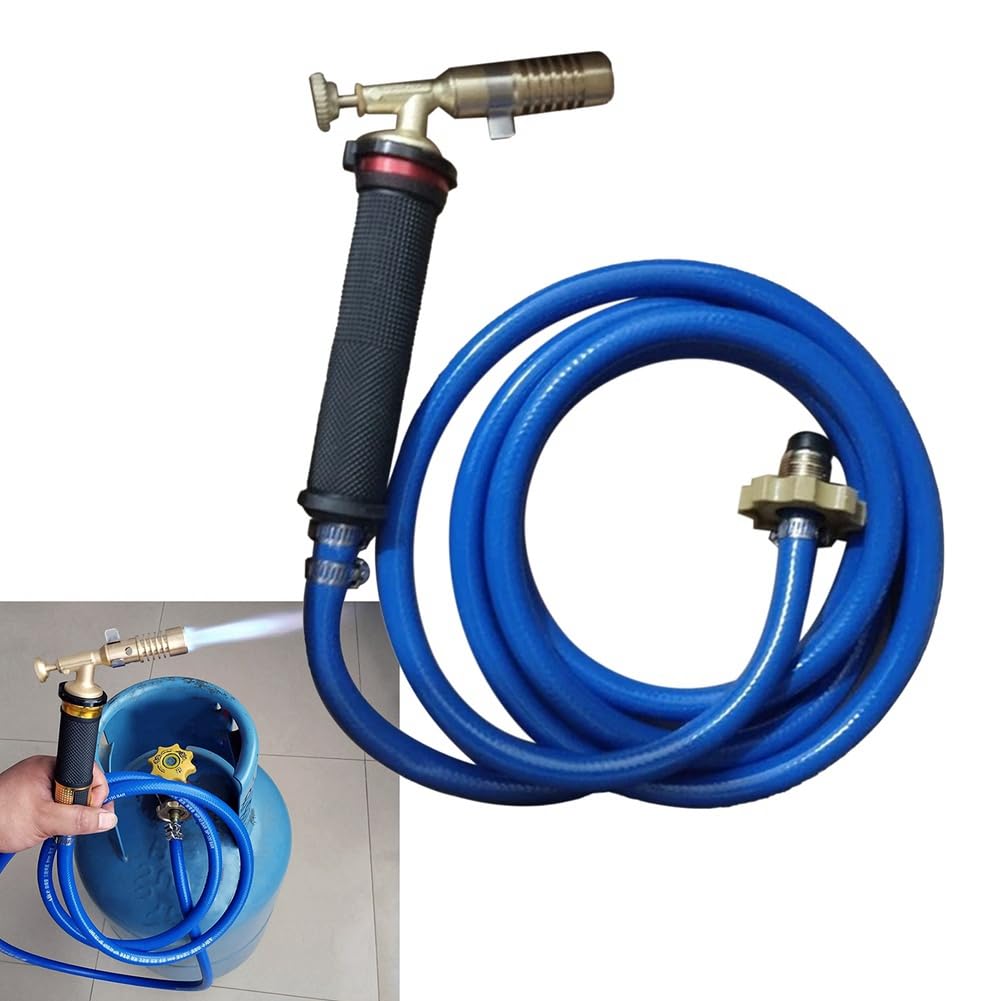 Gokeet Soplete de Soldadura por Llama, Herramienta de Cobre y Aluminio, Soplete de Gas Propano Licuado para Fundir Metales Preciosos