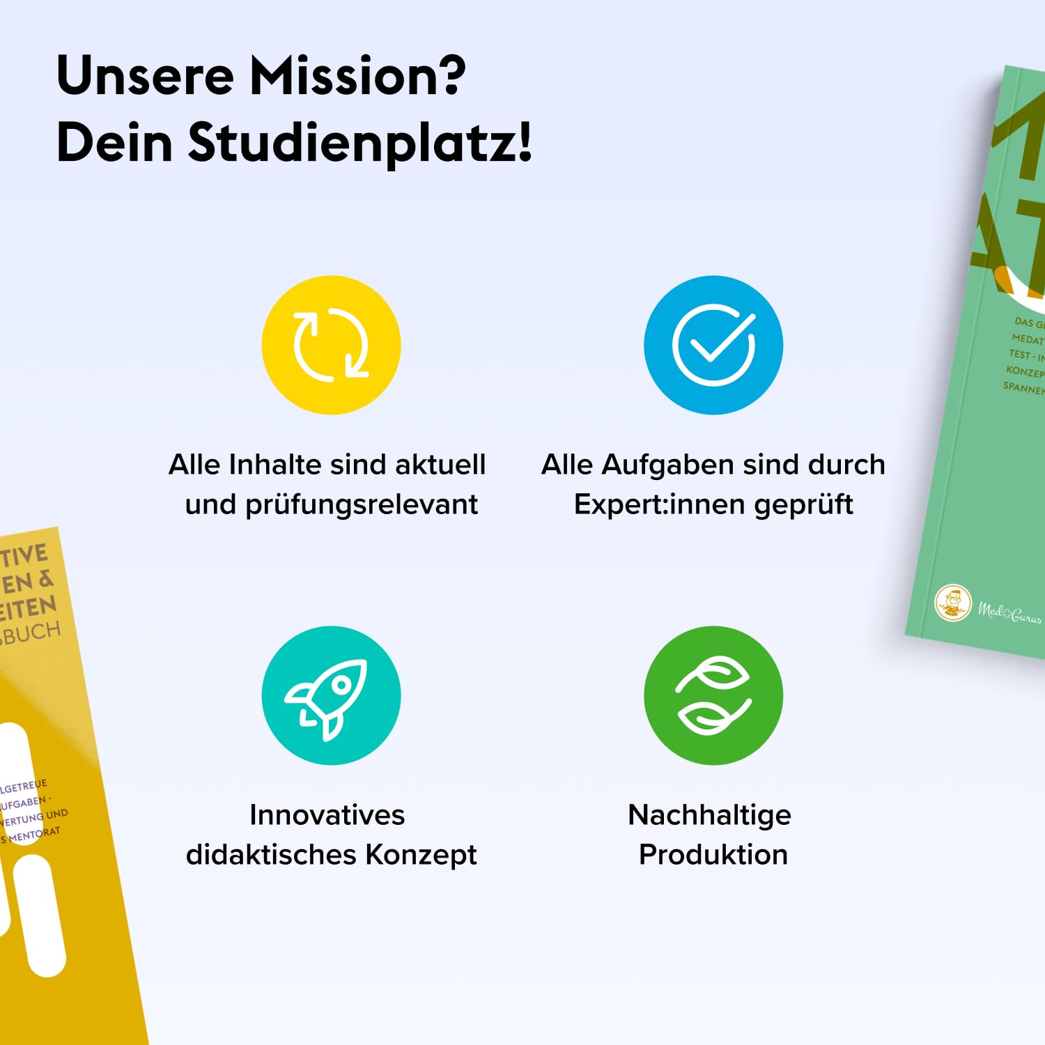 MedGurus - MedAT – Komplettpaket zur Vorbereitung auf den Medizinertest MedAT für das Medizinstudium in Österreich – Buchreihe & E-Learning mit über 8.000 Übungsaufgaben und MedAT Testsimulation