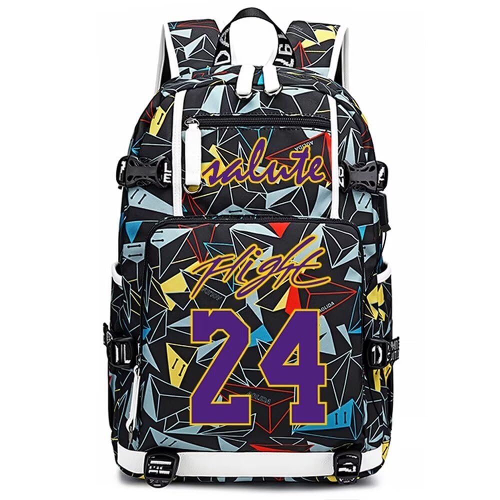 FANwenfeng Basketball Player KB24 Multifunction Backpack Travel Daypack Fans Bag (Style 19)