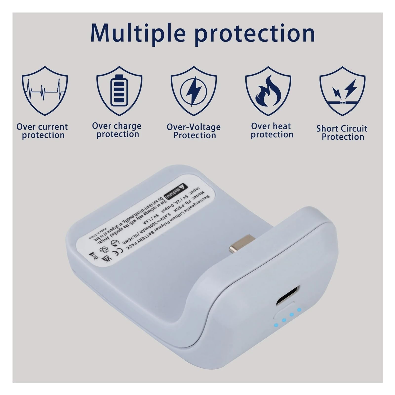 Batteria Esterna, Compatibile Con Sony, Giochi Con Gamepad Wireless(3000mah 2PCS)